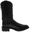 18011 RETRO Men's Western Riding Boots Black - Zipper Thumbnail