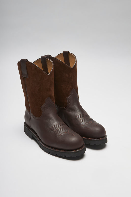 FB Fashion Boots SPURS Women's Brown Western Riding Boots - Zipper