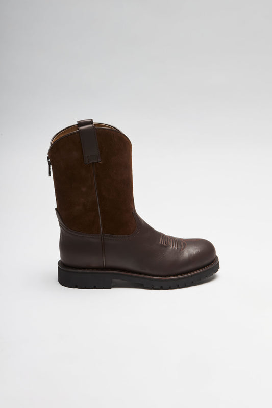 Seitenansicht FB Fashion Boots SPURS Women's Brown Western Riding Boots - Zipper