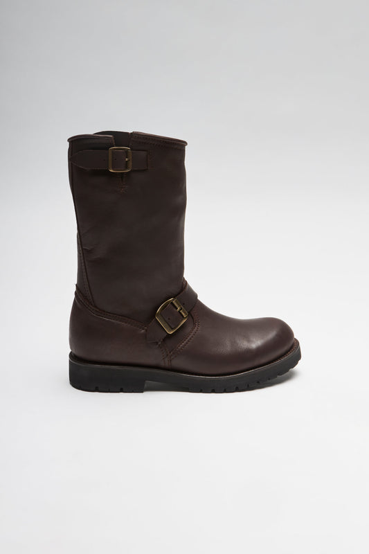 Seitenansicht FB Fashion Boots ROADTRIP HIGH Unisex Braun