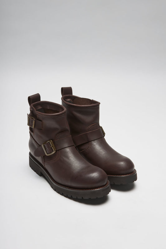 ROADTRIP LOW Brown engineer ankle boots