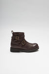 ROADTRIP LOW Brown engineer ankle boots Thumbnail