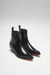 NAEL Men's Black Western Ankle Boots Thumbnail