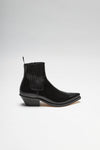 NAEL Men's Black Western Ankle Boots Thumbnail