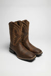 HYBRID RANCHWORK Men's Western Riding Boots Brown Thumbnail