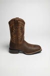 HYBRID RANCHWORK Men's Western Riding Boots Brown Thumbnail