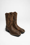 HYBRID RANCHWORK Men's Western Riding Boots Brown Thumbnail