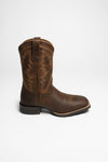 HYBRID RANCHWORK Men's Western Riding Boots Brown Thumbnail