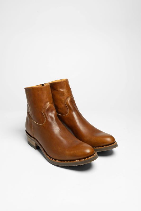 4984 LAZO Brown Western ankle boots