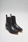 PACITO Gray Western Ankle Boots - Piton Gris Thumbnail