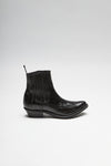 PACITO GOMA Black Sea Eel Western Ankle Boots - Rubber Sole Thumbnail