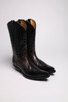 CARLOS Men's Western Boots Black Brown - Strauss Thumbnail