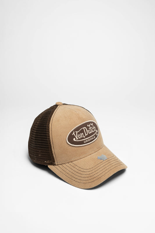 TRUCKER BOSTON Peaked Cap Beige Brown