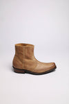 ALVARO GOMA Beige Western ankle boots - rubber sole Thumbnail