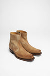 ALVARO men's beige western ankle boots Thumbnail