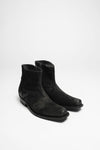 ALVARO GOMA Men's Black Western Ankle Boots Thumbnail