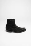 ALVARO Men's Black Western Ankle Boots Thumbnail