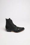 CARMEN Women's Black Lace-Up Ankle Boots Thumbnail