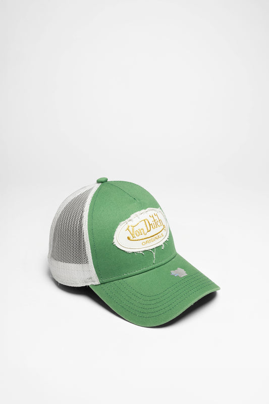 TRUCKER KALMAR Peaked Cap Green White