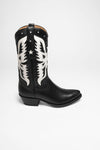 MARTA Women's Western Boots Black White Thumbnail