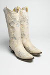 A3521 Ladies Western Boots White Thumbnail