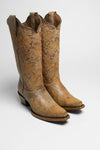 L2038 Ladies Western Boots Brown Thumbnail