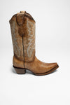 L2041 Ladies Western Boots Brown Thumbnail