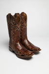 L5557 Ladies Western Boots Brown Thumbnail