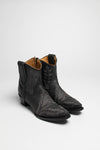 L5701 Damen Westernstiefelette Schwarz Thumbnail