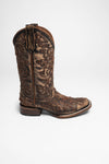 L5794 Ladies Western Boots Brown Thumbnail