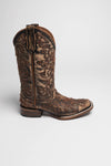 L5794 Ladies Western Boots Brown Thumbnail