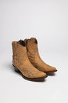 L5915 Ladies Western Ankle Boots Brown Thumbnail