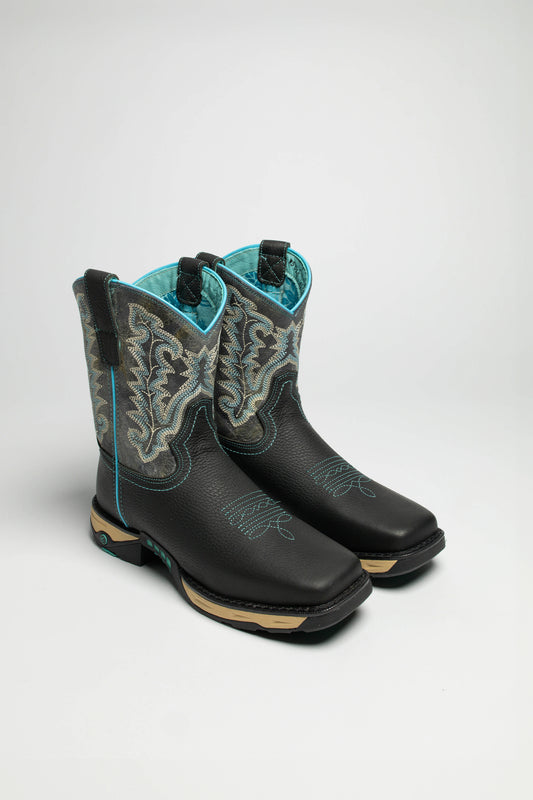 W5000 Damen Westernreitstiefel Schwarz