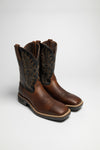 RIDGEBACK Men's Western Riding Boots Brown Thumbnail