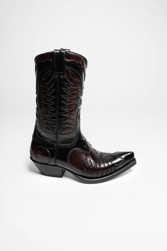 Seitenansicht FB Fashion Boots MARCOS Herren Schwarz Rot