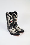 MARCOS PITON Black Western Boots - Python Thumbnail