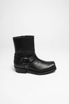 ROADSIDE Unisex Biker Ankle Boots - Black Thumbnail