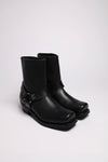 ROADSIDE MERINO UNIsex Biker Ankle Boots Black - Lambskin Lining &amp; Rubber Sole Thumbnail