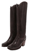 17384 LAYA ladies leather boots brown Thumbnail