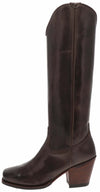 17384 LAYA ladies leather boots brown Thumbnail