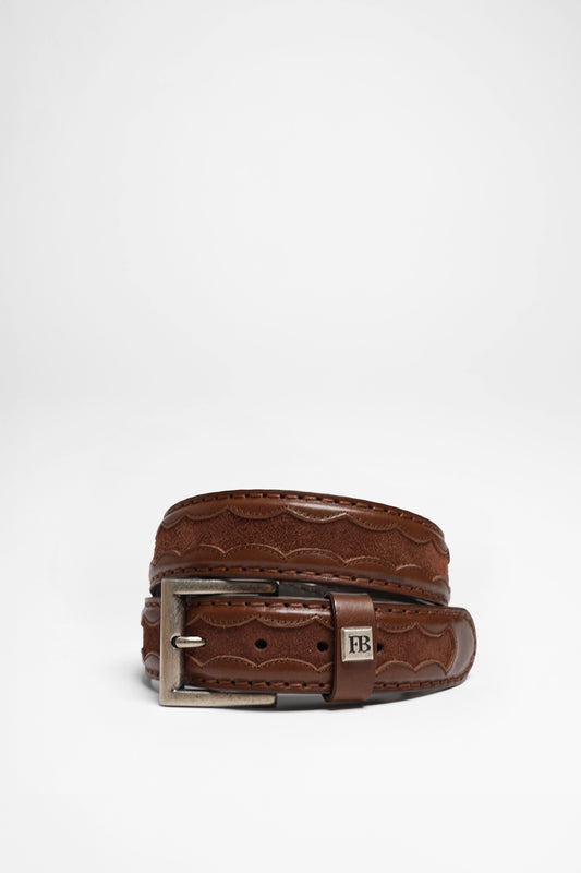 FG0817 Brown Leather Belt