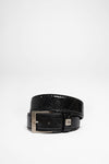 FG5855 Black Leather Belt - Piton Thumbnail