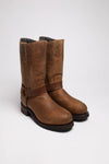 12397 IRON Men's Engineer Boots Brown - Steel Toe &amp; Thinsulate Insulation Thumbnail