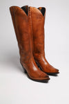 17384 GORCA ladies leather boots brown Thumbnail