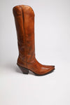 17384 GORCA ladies leather boots brown Thumbnail