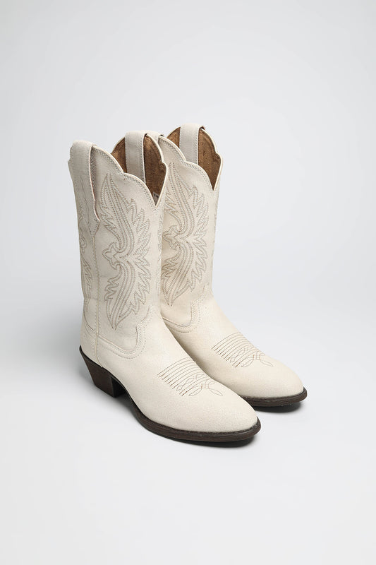 HERITAGE R TOE STRECHFIT Women's Western Boots White