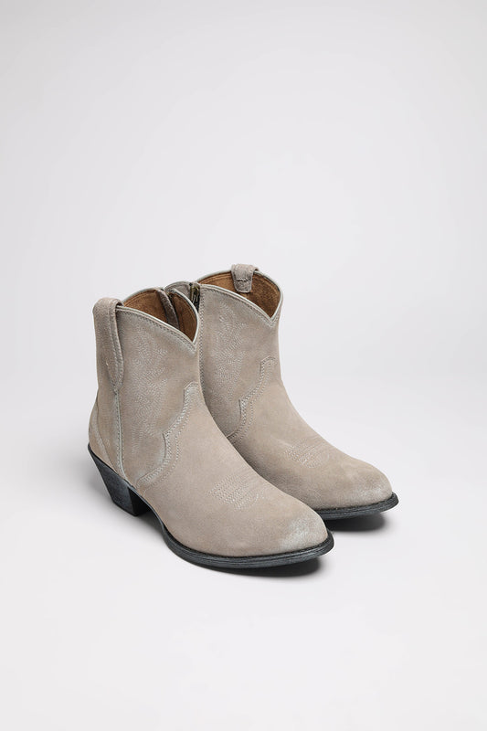 HARLAN Grau Damen Westernstiefelette