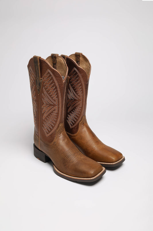 ROUND UP RUIDOSO Ladies Western Riding Boots - Brown