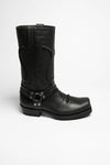 MB002 Schwarz Bikerstiefel - Gummischutzbesohlung Thumbnail