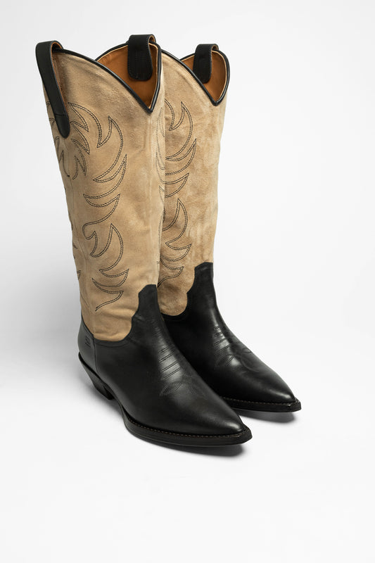 FB Fashion Boots ALICIA Damen Schwarz Beige